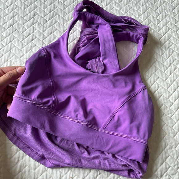 LULULEMON WORK THE CIRCUIT TANK HEATHERED MOONLIT MAGENTA SIZE 2 - Picture 7 of 8